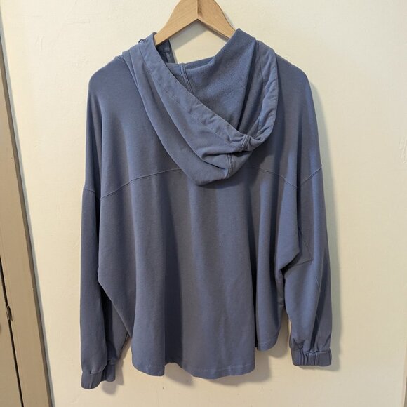 knix Good To Go Oversized Hoodie Pullover Sweatshirt Top Blue Size Large - Picture 4 of 8